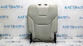 Right rear seat backrest, 2nd row, Ford Edge 15-24, gray leather with perforation, heated, scratched, dented