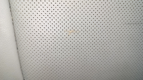 Right rear seat backrest, 2nd row, Ford Edge 15-24, gray leather with perforation, heated, scratched, dented