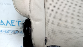 Right rear seat backrest, 2nd row, Ford Edge 15-24, gray leather with perforation, heated, scratched, dented