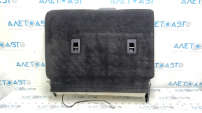 Rear seat backrest, 2nd row, left, Ford Edge 15-24, gray leather with perforation, heated, with armrest, with belt, broken chip