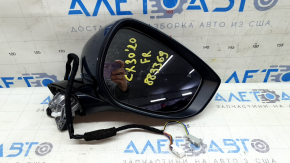Right side mirror assembly for Mazda CX-30 20-23, 6+4 pins, BSM, heated, memory, turn signal, graphite
