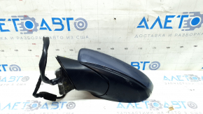 Left side mirror assembly for Mazda CX-30 20-23, 6+4 pins, BSM, heated, memory, turn signal, graphite, scratches
