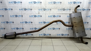 Volvo XC40 19-20 T5 AWD rear muffler with barrel, complete, with 2 exhausts