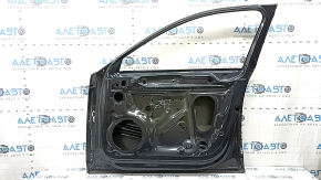 Bare front right door of Audi A4 B9 17-18 graphite LX7L, dent, bumps