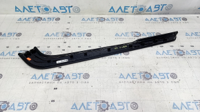 Ford Edge 19-24 center console trim, upper right, black leather