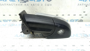 Left side mirror assembly for Ford Edge 19-24, 14 pins, BSM, heated, illuminated, auto-dimming, turn signal, silver, scratches on the turn signal
