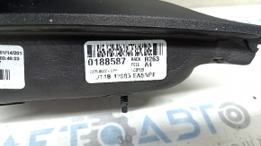 Left side mirror assembly for Ford Edge 19-24, 14 pins, BSM, heated, illuminated, auto-dimming, turn signal, silver, scratches on the turn signal