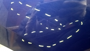 Tesla Model Y 20-25 blue PPSB rear right door, bare, dents, scratches, peeling paint