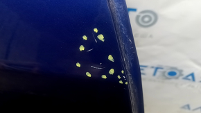 Tesla Model Y 20-25 blue PPSB rear right door, bare, dents, scratches, peeling paint