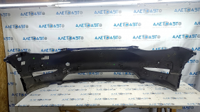 Tesla Model Y 20-25 bare front bumper for 6 parking sensors, blue PPSB, scratches, chips, broken mount