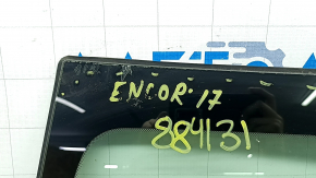 Buick Encore 13-22 windshield with air along the edge, chips, broken guides