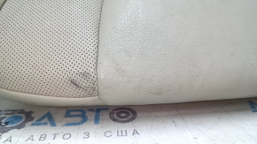 Ford Edge 15-24 passenger seat cushion upholstery, gray leather, perforated, heated, ventilated, needs cleaning, scratches