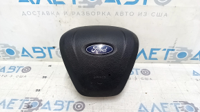 Black steering wheel airbag for the driver's side of the Ford Edge 19-24.