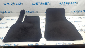 Set of Tesla Model Y 20-25 floor mats, black, scorched, worn