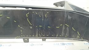 Bare front bumper for Audi A4 B9 17-19 S-Line without washers, for 4 parking sensors, without tow hook plug, graphite, broken fasteners, fake, cracks, scratches, sand