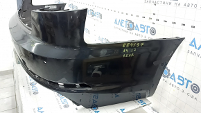 Bare rear bumper for Audi A4 B9 17-19 S-Line, for 4 parking sensors, white, with central mount, scratches