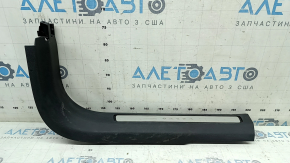 Volvo XC60 18-25 front right door sill trim, black with chrome insert, scratches