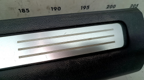 Volvo XC60 18-25 front right door sill trim, black with chrome insert, scratches