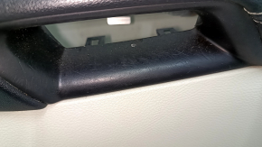 Front right door panel, Ford Edge 19-24, gray with black, Bang & Olufsen, black leather armrest, gray leather insert, with handle, scratches