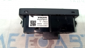 Volvo XC60 18-22 black interior trunk release button with instrument lighting control