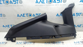 Tesla Model Y 20-25 upper left rear pillar trim, black, worn