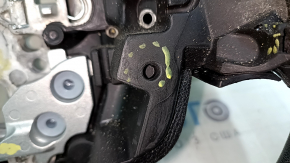 Ford Edge 15-24 black leather steering wheel, not heated, scratches, worn, torn fasteners