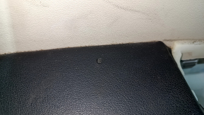 Front left door panel, Ford Edge 19-24, gray with black, Bang & Olufsen, black leather armrest, gray leather insert, with handle, scratches, nicks, broken fastener, needs cleaning