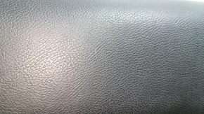Front left door panel, Ford Edge 19-24, gray with black, Bang & Olufsen, black leather armrest, gray leather insert, with handle, scratches, nicks, broken fastener, needs cleaning