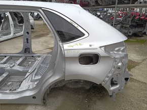 Rear left quarter wing for a 19-24 Ford Edge, silver