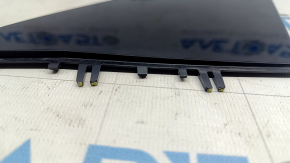Tesla Model Y 20-25 exterior left triangle mirror cover, gloss black, broken fasteners, scratches
