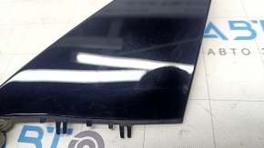 Tesla Model Y 20-25 exterior left triangle mirror cover, gloss black, broken fasteners, scratches