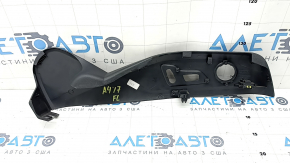 Left side driver's seat trim for Audi A4 B9 17-25, black, crack in mount