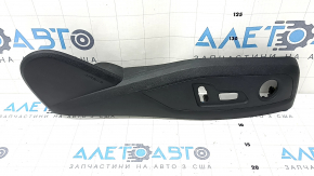 Right side passenger seat trim for Audi A4 B9 17-25, black, crack in mount