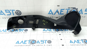 Right side passenger seat trim for Audi A4 B9 17-25, black, crack in mount