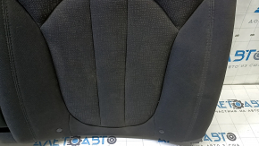 Left rear seat backrest Chrysler 200 15-17 black cloth, with armrest, for cleaning
