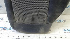Left rear seat backrest for Ford Fusion mk5 13-16, black fabric, white stitching, with belt, dented