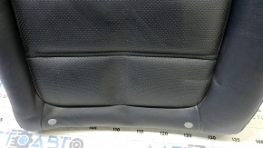 Left rear seat back for Mazda 6 14-15, black leather, perforated, with armrest