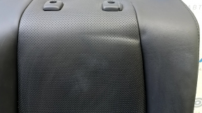 Left rear seat back for Mazda 6 14-15, black leather, perforated, with armrest