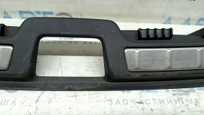 Volvo XC60 18-25 black trunk opening trim with chrome moldings, scratches on chrome