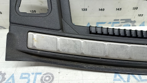 Volvo XC60 18-25 black trunk opening trim with chrome moldings, scratches on chrome