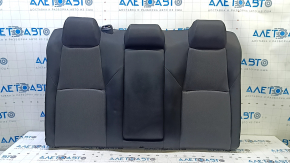 The back of the rear row of seats, 2nd row, Honda Accord 18-19, black cloth, with armrest, wrinkled