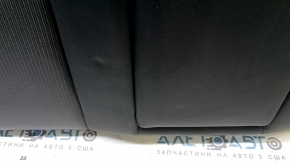 The back of the rear row of seats, 2nd row, Honda Accord 18-19, black cloth, with armrest, wrinkled
