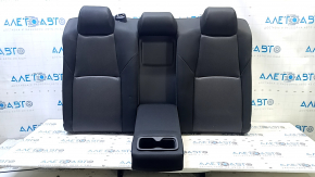 The back of the rear row of seats, 2nd row, Honda Accord 18-19, black cloth, with armrest, wrinkled