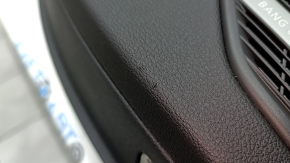 Black rear left door panel for Audi A4 B9 17-19, black leather armrest, black leather insert, Bang & Olufsen, bumpers, broken soundproofing mount