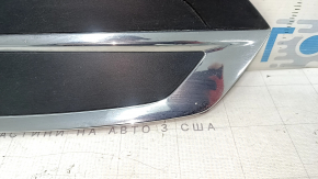 Volvo XC60 18-21 right front bumper grille with parking sensors and chrome molding, sand