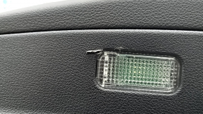 Black rear right door panel for Audi A4 B9 17-19, black leather armrest, black leather insert, Bang & Olufsen, with handle and speaker grilles, scratches, broken soundproofing mount