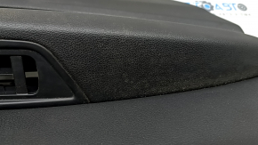 Black front left door panel for Audi A4 B9 17-19, black leather armrest, black leather insert, for seat memory, Bang & Olufsen, dry-cleanable, peeling handle coating