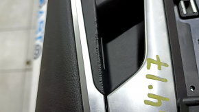 Black front left door panel for Audi A4 B9 17-19, black leather armrest, black leather insert, for seat memory, Bang & Olufsen, dry-cleanable, peeling handle coating