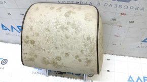 Rear right headrest for VW Passat b8 16-19 USA, beige leather with brown piping, dry-cleanable