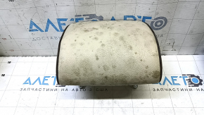 Rear center headrest VW Passat b8 16-19 USA beige leather with brown piping, dry-cleanable